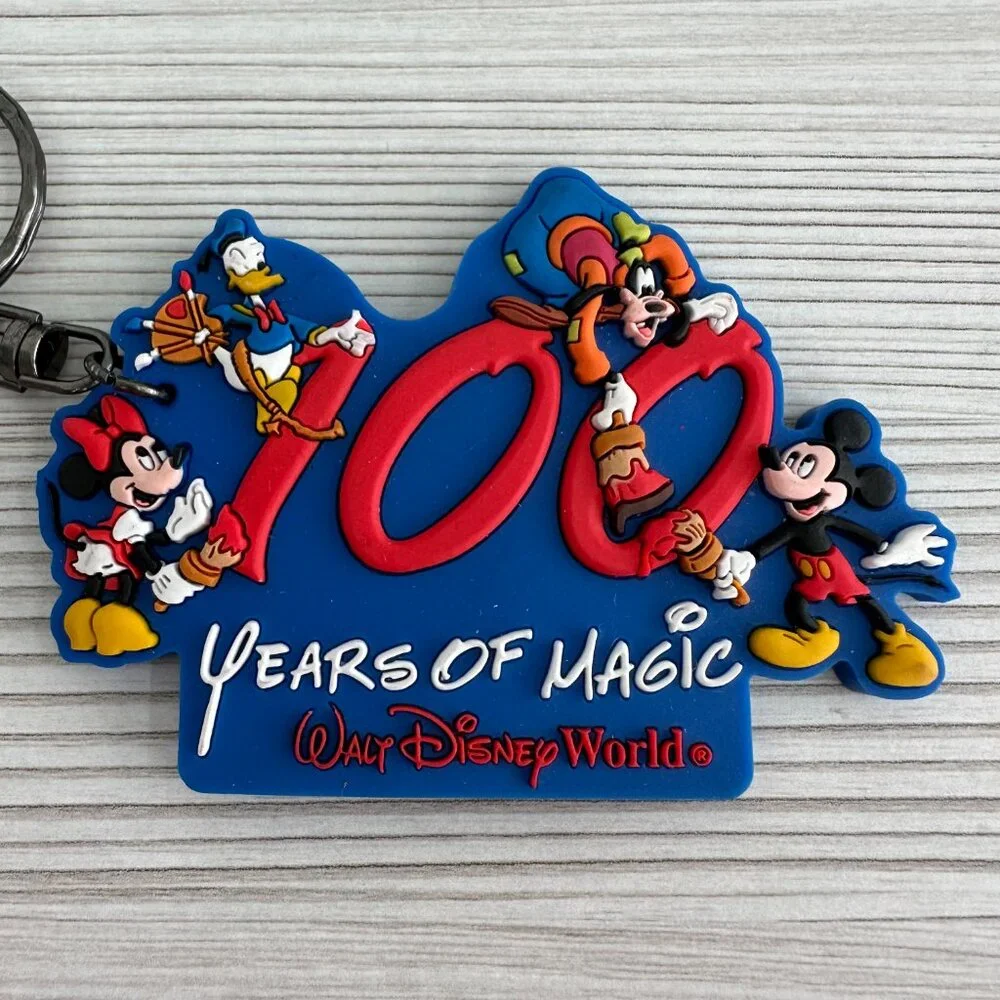 Vintage Disney World 100 Years of Magic Keychain